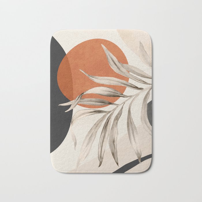 Abstract Art Tropical Leaves 133 Bath Mat Gallery Image 1
