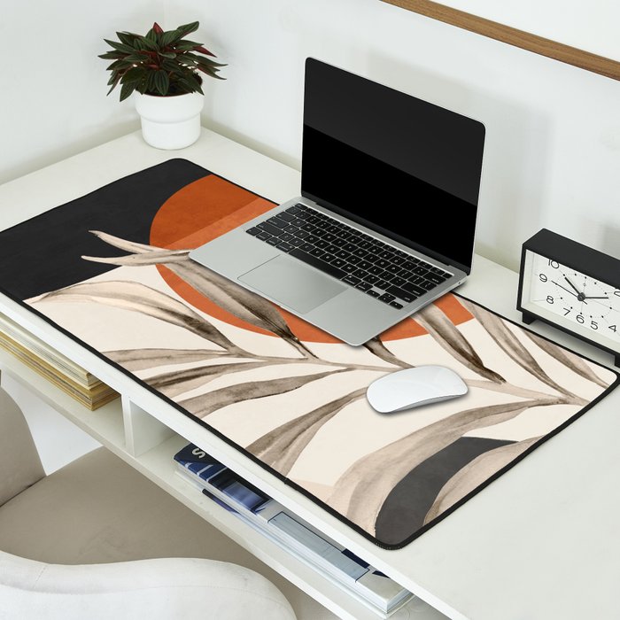 Abstract Art Tropical Leaves 133 Desk Mat Gallery Image 2