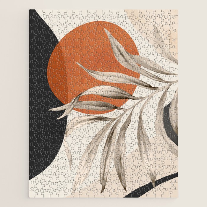 Abstract Art Tropical Leaves 133 Jigsaw Puzzle Gallery Image 1