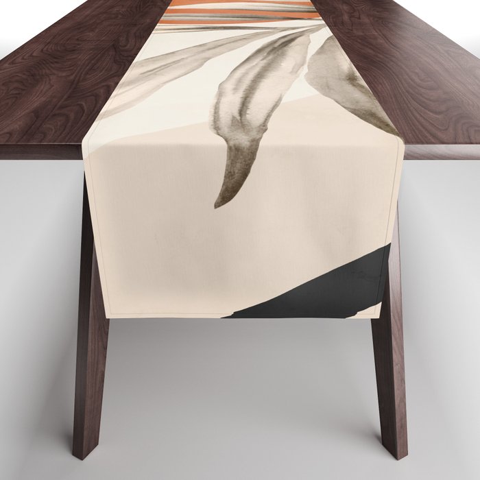 Abstract Art Tropical Leaves 133 Table Runner Gallery Image 1