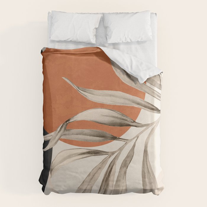 Abstract Art Tropical Leaves 133 Duvet Cover Gallery Image 1