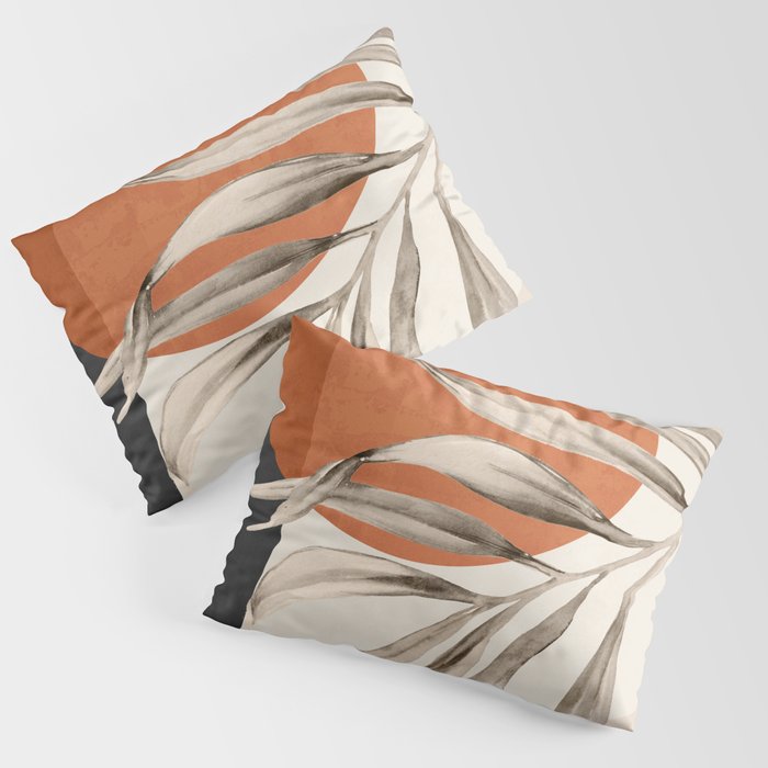 Abstract Art Tropical Leaves 133 Pillow Sham Gallery Image 3