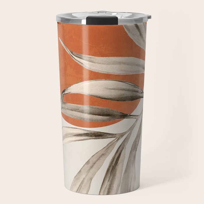 Abstract Art Tropical Leaves 133 Travel Mug Gallery Image 1