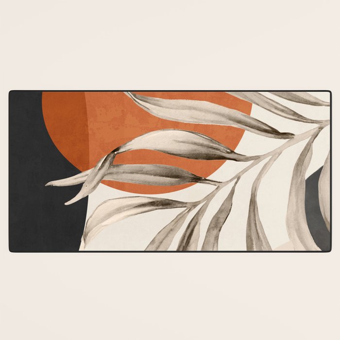 Abstract Art Tropical Leaves 133 Desk Mat Gallery Image 3