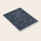 Boho Ethnic Striped Pattern on Navy Blue Notebook Gallery Image 3