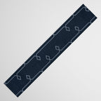 Boho Ethnic Striped Pattern on Navy Blue Table Runner Gallery Image 3