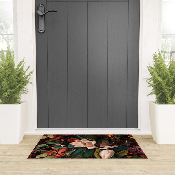 FLORAL AND BIRDS XIV Welcome Mat Gallery Image 3
