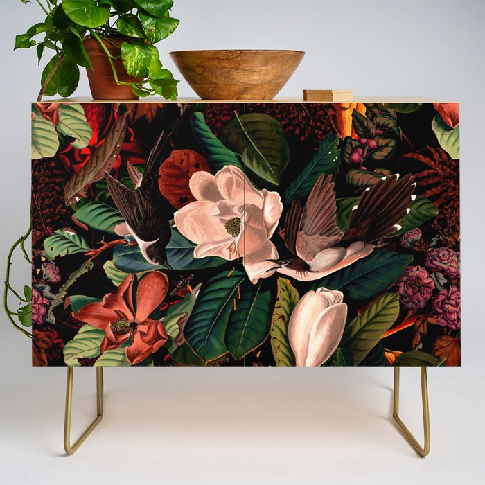 FLORAL AND BIRDS XIV Credenza Gallery Image 1