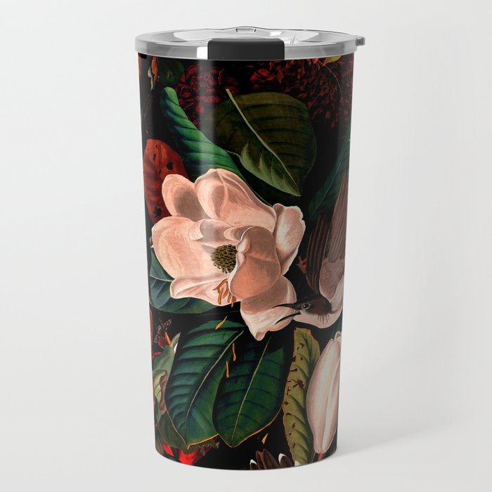 FLORAL AND BIRDS XIV Travel Mug Gallery Image 1