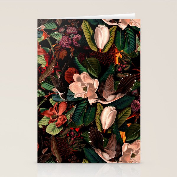 FLORAL AND BIRDS XIV Stationery Card Gallery Image 1