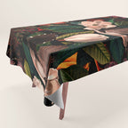 FLORAL AND BIRDS XIV Tablecloth Gallery Image 1