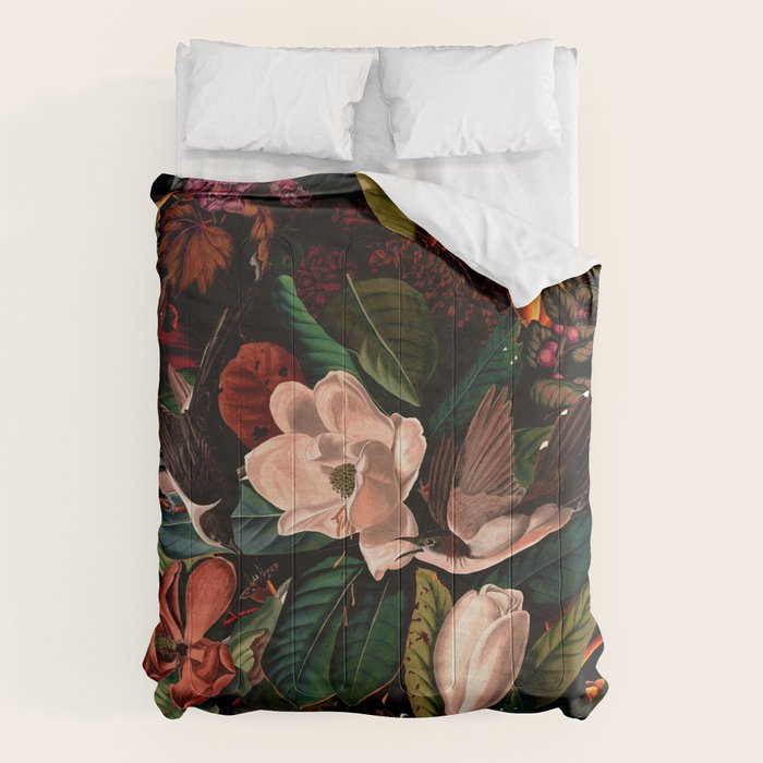 FLORAL AND BIRDS XIV Comforter Gallery Image 1