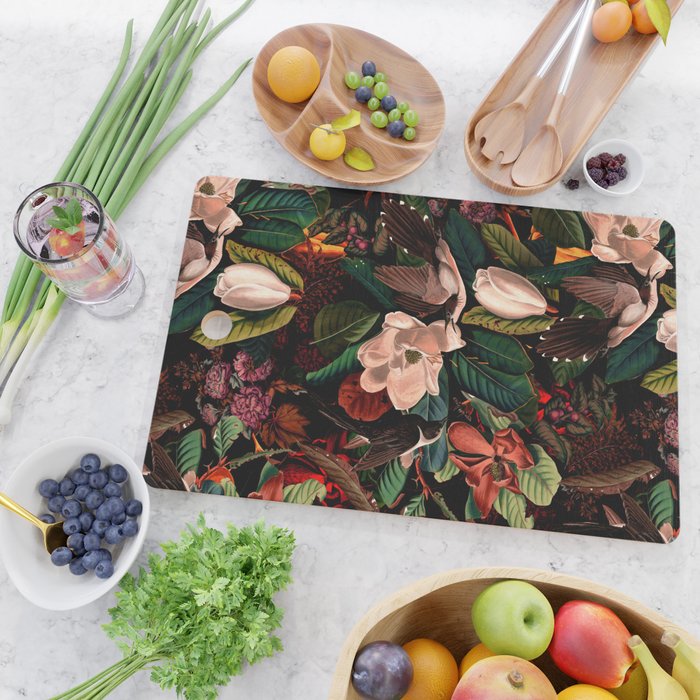 FLORAL AND BIRDS XIV Cutting Board Gallery Image 2