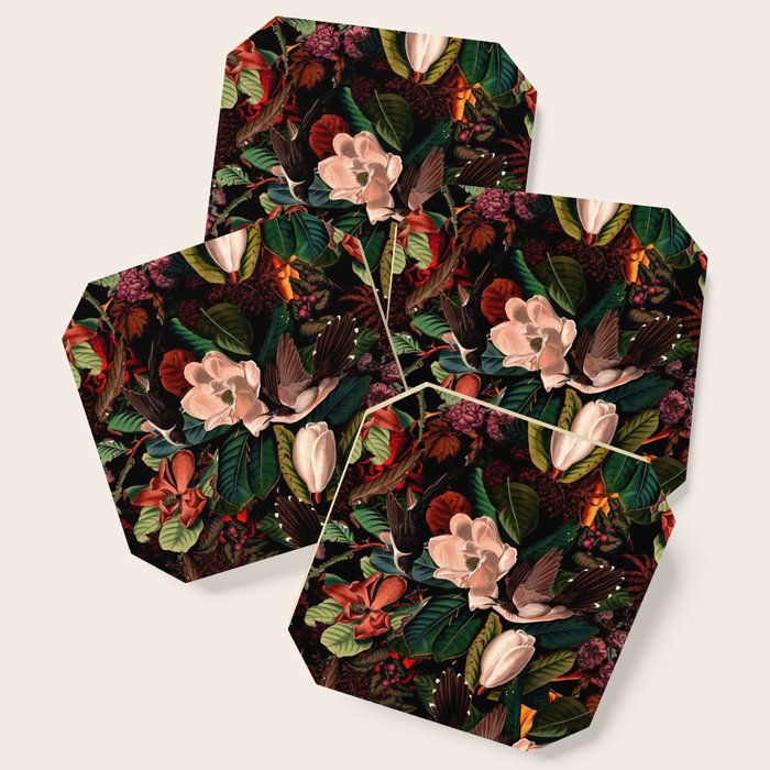 FLORAL AND BIRDS XIV Coaster Gallery Image 1