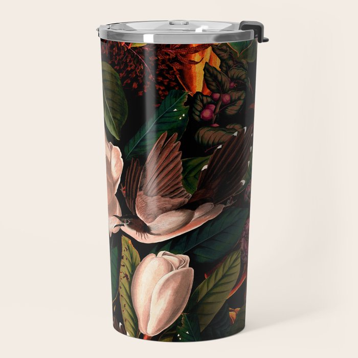 FLORAL AND BIRDS XIV Travel Mug Gallery Image 2