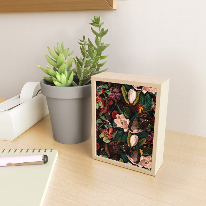 FLORAL AND BIRDS XIV Mini Art Print Gallery Image 2
