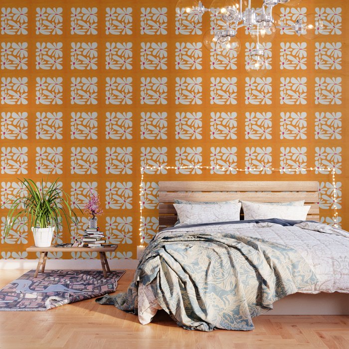 Bloom: Tangerine Matisse Color Series 03 Wallpaper Gallery Image 1