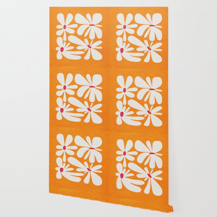 Bloom: Tangerine Matisse Color Series 03 Wallpaper Gallery Image 2