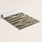 Art Deco Gold Abstract Modern Art Yoga Mat Gallery Image 2