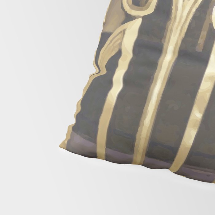 Art Deco Gold Abstract Modern Art Pillow Sham Gallery Image 4