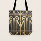 Art Deco Gold Abstract Modern Art Tote Bag Gallery Image 1
