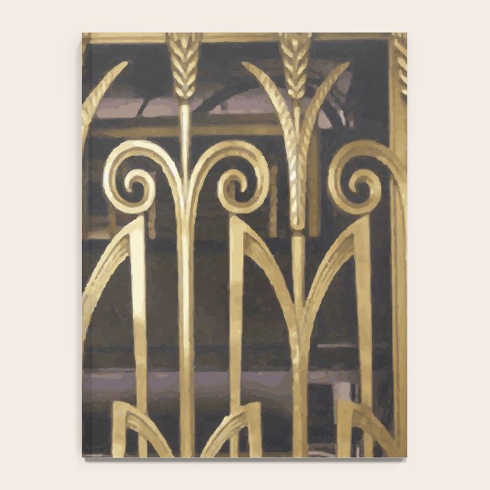 Art Deco Gold Abstract Modern Art Notebook Gallery Image 4