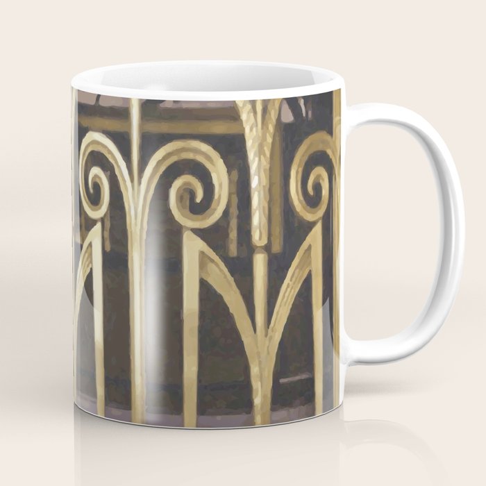 Art Deco Gold Abstract Modern Art Coffee Mug Gallery Image 1