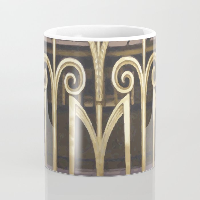 Art Deco Gold Abstract Modern Art Coffee Mug Gallery Image 4