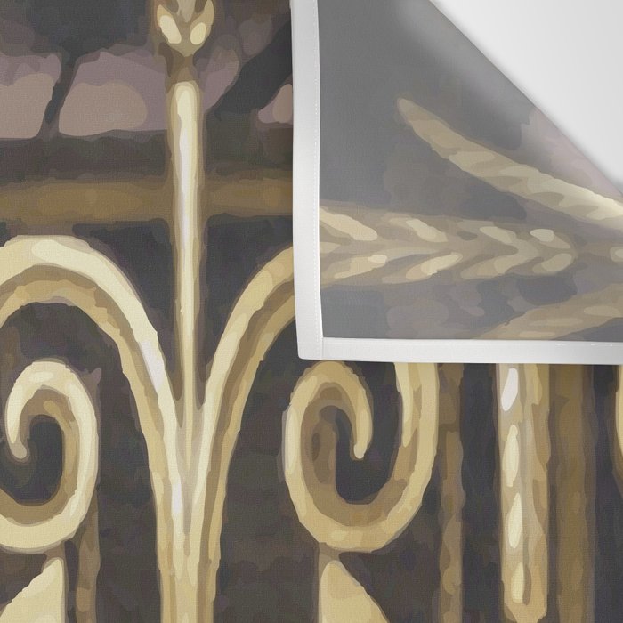 Art Deco Gold Abstract Modern Art Wall Tapestry Gallery Image 3