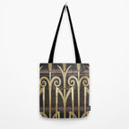 Art Deco Gold Abstract Modern Art Tote Bag Gallery Image 2