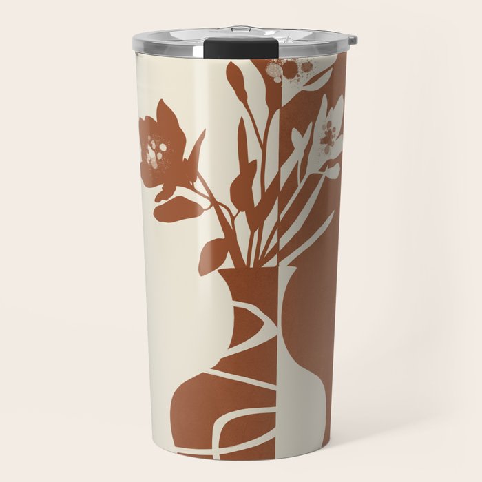 Botanical Contrast 4 Travel Mug Gallery Image 1