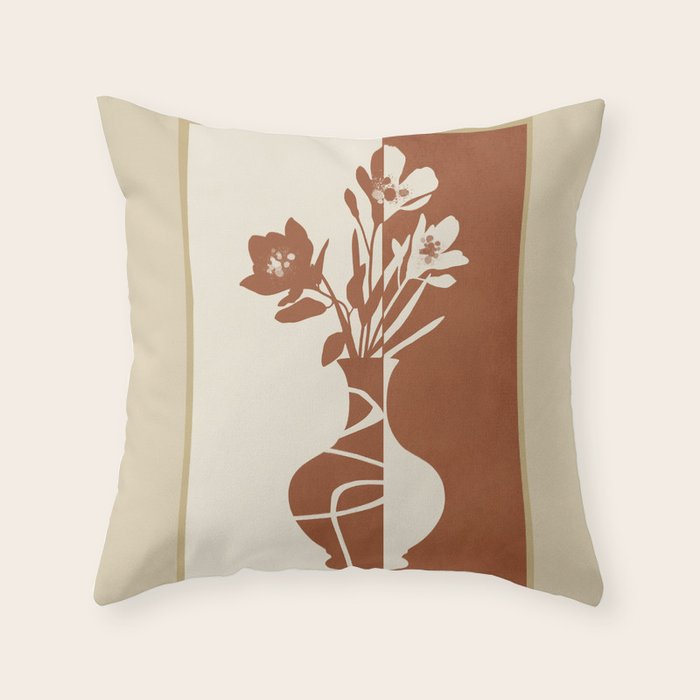 Botanical Contrast 4 Throw Pillow Gallery Image 6
