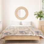  Jurassic Days, Jurassic Nights: Stegosaurus | Dinosaur Tropical Art Duvet Cover Gallery Image 3