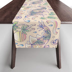  Jurassic Days, Jurassic Nights: Stegosaurus | Dinosaur Tropical Art Table Runner Gallery Image 1
