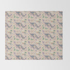  Jurassic Days, Jurassic Nights: Stegosaurus | Dinosaur Tropical Art Throw Blanket Gallery Image 2