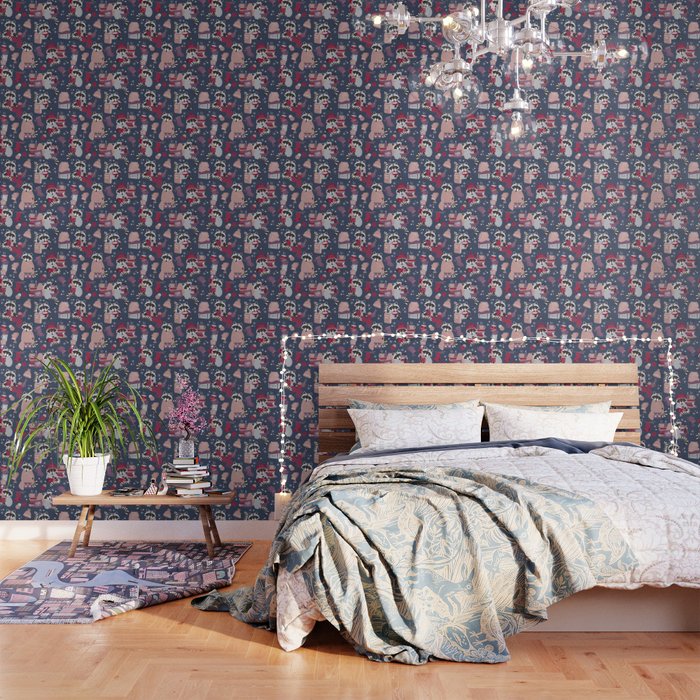 Hygge raccoon Wallpaper Gallery Image 3