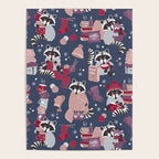 Hygge raccoon Poster Gallery Image 4