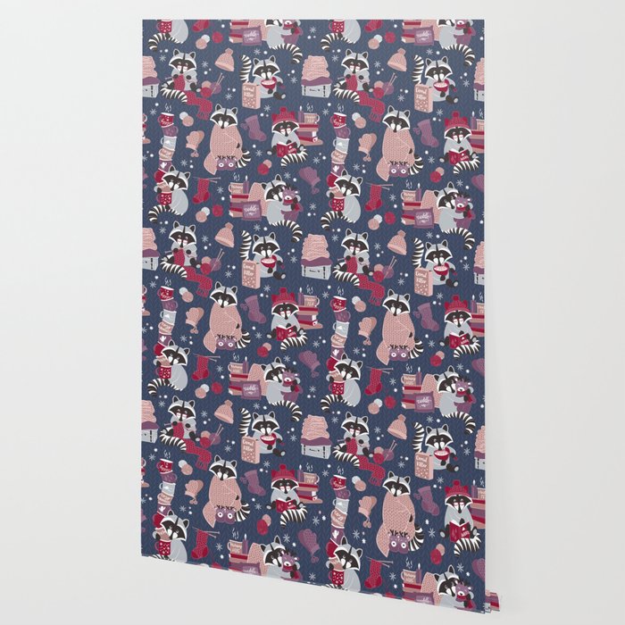 Hygge raccoon Wallpaper Gallery Image 2