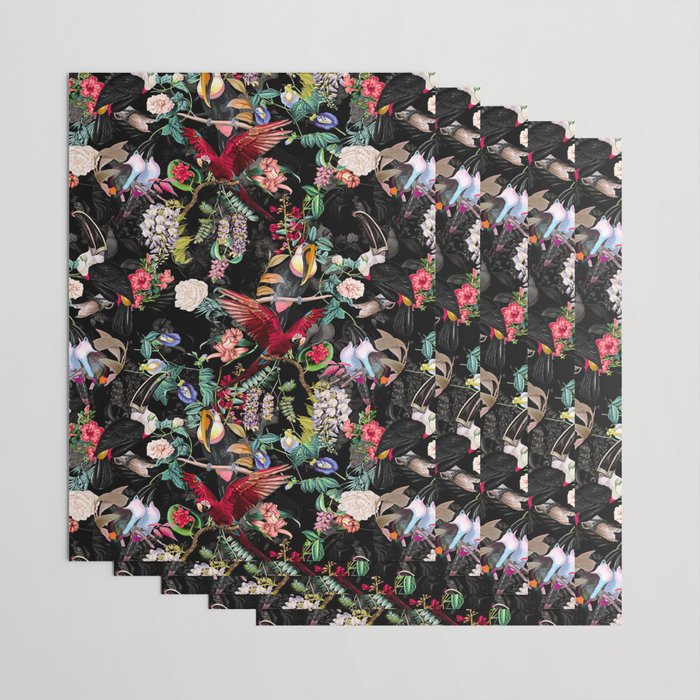 Floral and Birds IX Wrapping Paper Gallery Image 3
