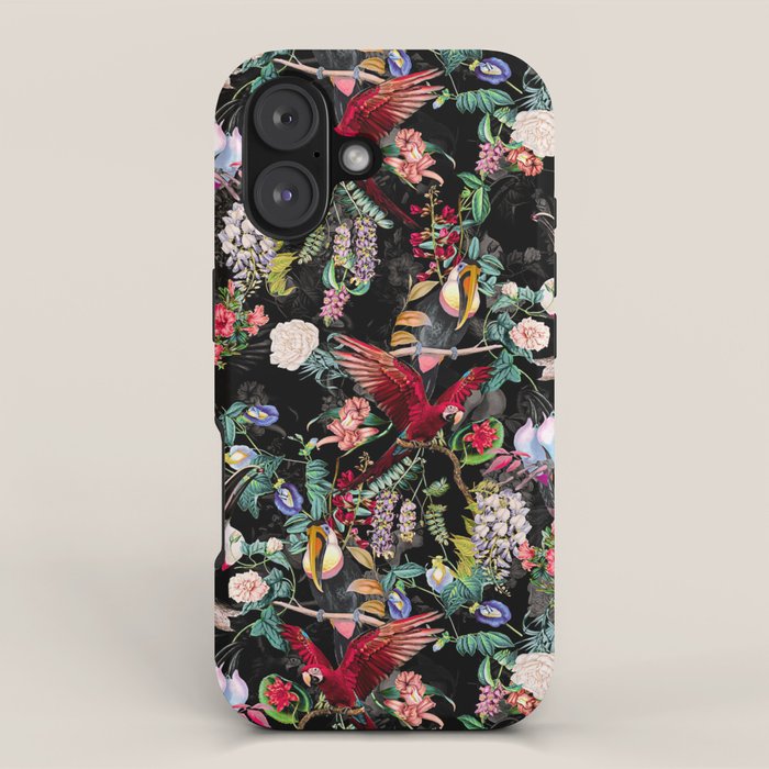 Floral and Birds IX iPhone Case Gallery Image 1