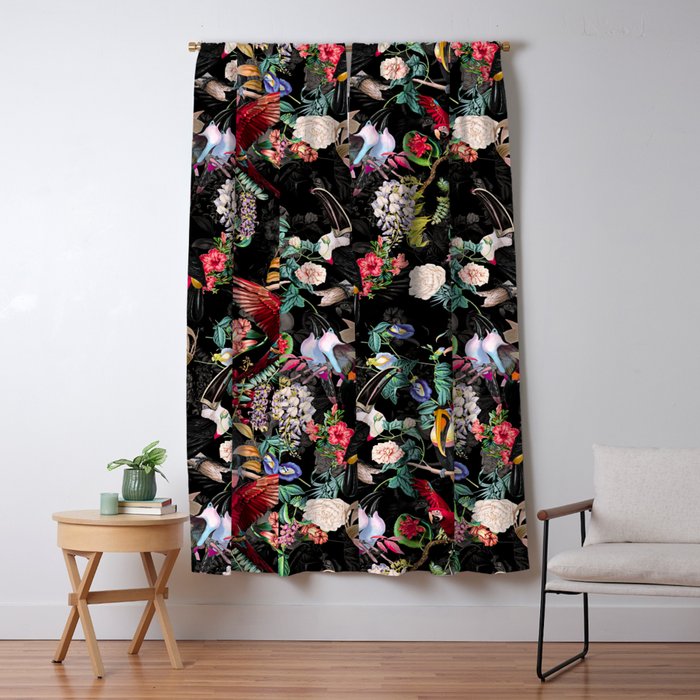 Floral and Birds IX Window Curtain Gallery Image 5