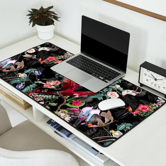 Floral and Birds IX Desk Mat Gallery Image 2