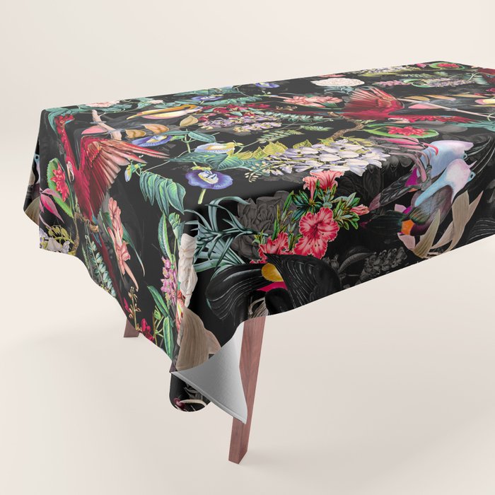 Floral and Birds IX Tablecloth Gallery Image 1