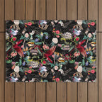Floral and Birds IX Outdoor Rug Gallery Image 1
