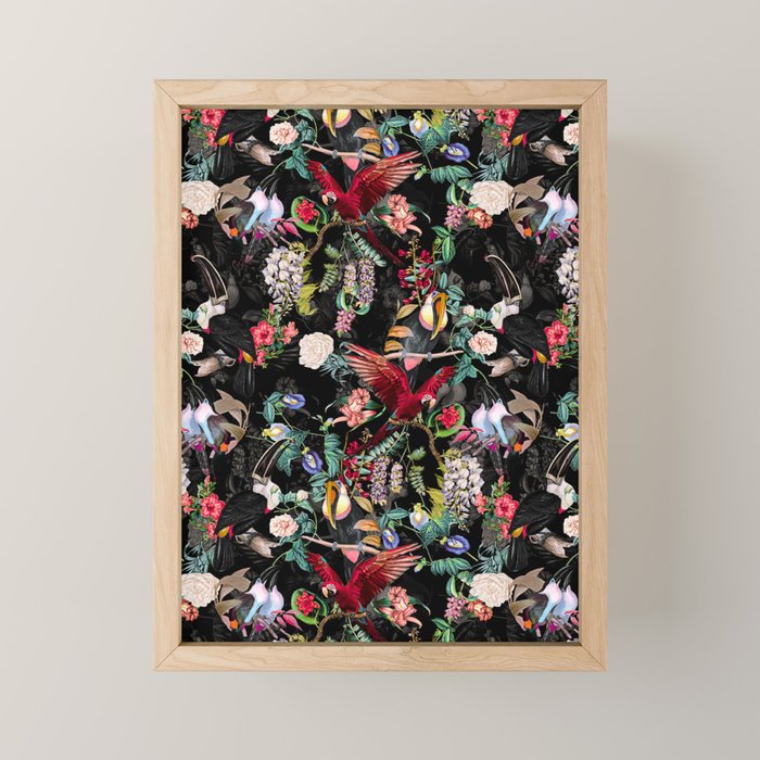 Floral and Birds IX Mini Art Print Gallery Image 1