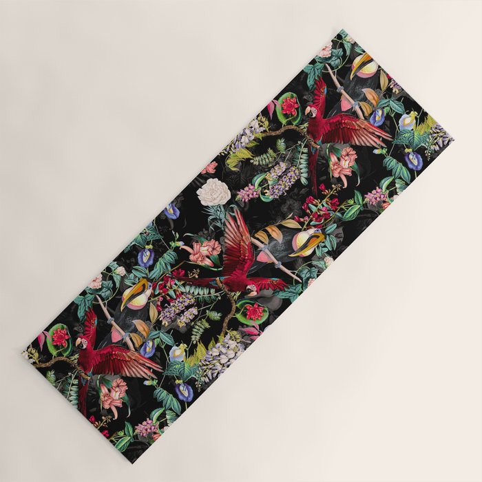 Floral and Birds IX Yoga Mat Gallery Image 1