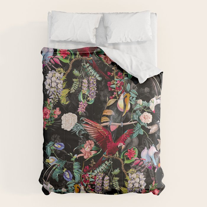 Floral and Birds IX Comforter Gallery Image 1