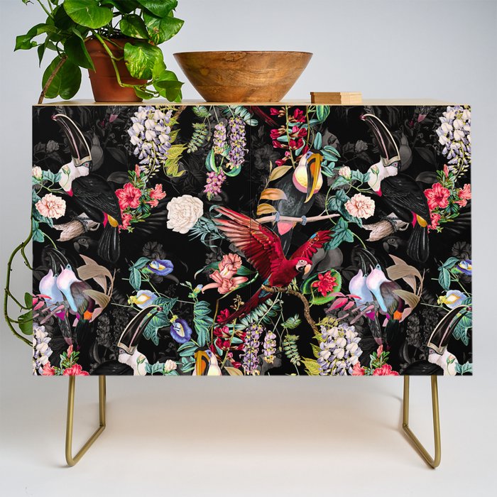 Floral and Birds IX Credenza Gallery Image 1