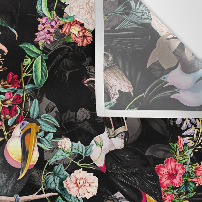 Floral and Birds IX Wall Tapestry Gallery Image 3