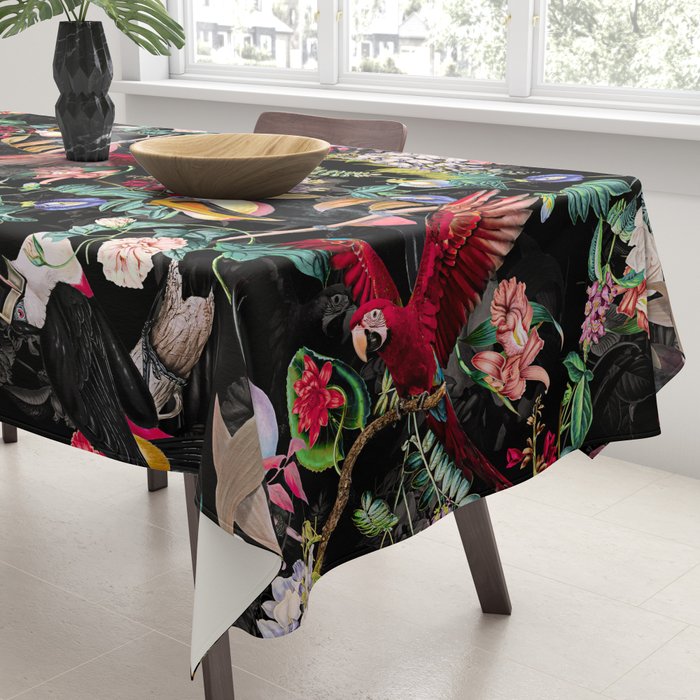 Floral and Birds IX Tablecloth Gallery Image 3